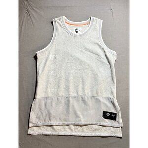 James Harden Adidas Tank Jersey Men's 2XL Gray Embroidered‎ Sleeveless.
